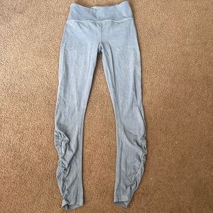 Lululemon blue ruffle leggings